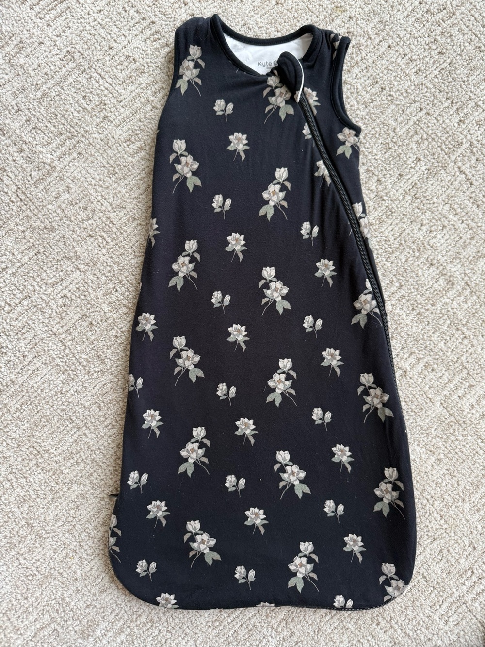 Kyte BABY Black and White Magnolia Bamboo Sleep Sack